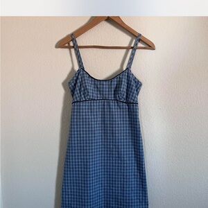 Vintage Milkmaid Gingham Mini Dress